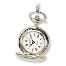 Ladies Charles Hubert Chrome Finish Brass Pendant Watch