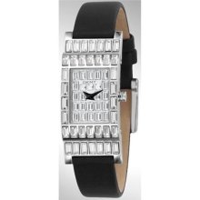 Ladies DNKY Leather Crystal Blinged Out Face Watch NY4275 NWT $150.