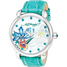 Ladies Ed Hardy Garden Green Watch