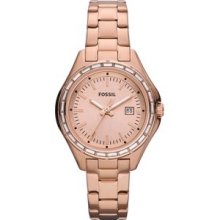 Ladies Fossil Dylan Rose Stainless Steel Watch