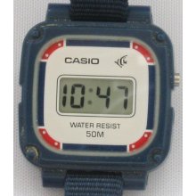 Ladies' Retro Casio Digital Quartz Watch Ref:lw-20 Woven Nylon Strap