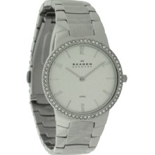 Ladies Skagen Silver Dial Swarovski Crystals 644