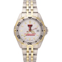 Ladies Texas Tech All-Star Stainless Steel Band Watch