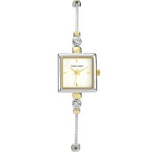 Ladies' Two-Tone Square Mop Dial Watch