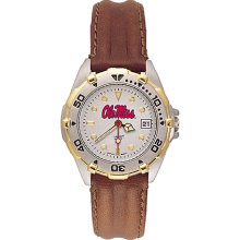 Ladies University Of Mississippi All Star Watch With Leather Strap