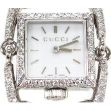 Ladies Women Diamond Gucci Signoria Watch YA116501 Round Cut 1.85ct