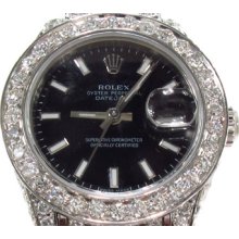 Ladies Women Rolex Datejust Steel 179160 Collection Watch 7.82ct