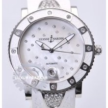 Lady Diver Starry Night (SS-Diamonds / MOP-Diamonds / White Rubber)