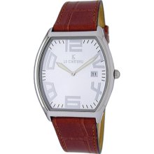 Le Chateau Men's Red Leather Band Watch