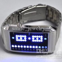 Led Concept Watch Double 8 Led Watch 2012 Male Trend Fashion Table