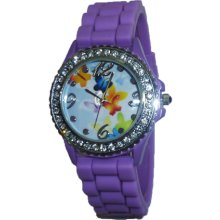 Limited Edition Ladies Multi Colored Butterfly Silicon Watch with Lavender Band