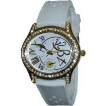 Limited Edition White and Gold Oval Silicon Watch