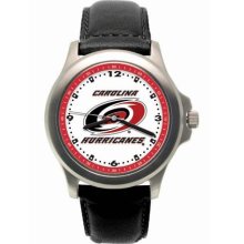 LogoArt Carolina Hurricanes Men's Leather Rookie Watch ...