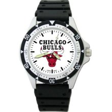 Logoart Chicago Bulls Silver Tone Resin Watch - Bul135 - Men