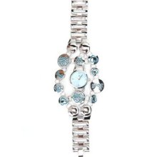 Louis Arden La7059 Ladies Blue Round Charm Watch