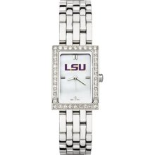 Louisiana State LSU Tigers NCAA Womens Allure Stainless Steel Wat ...