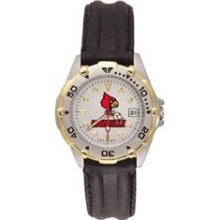 Louisville Cardinals All Star Women's Leather Watch LogoArt