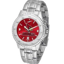 Louisville Cardinals Competitor AnoChrome-Steel Band Watch