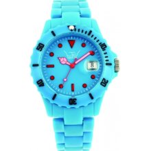 LTD-070124 LTD Watch Unisex Plastic 3 Hand Watch With Blue Dial And Bl...