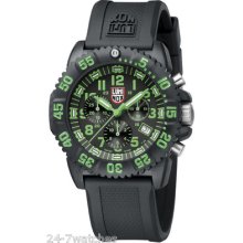 Luminox Colormark Chronograph Series Green Accents Watch 3097