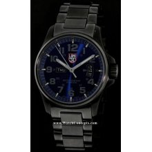 Luminox Land Collection wrist watches: Field All Black Steel Pvd/Blue