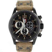 Luminox Men's Atacama Field Chronograph 1853 Beige Leather Quartz