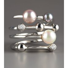 Majorica Pearl Swirl Ring