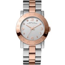 MARC by Marc Jacobs 'Amy' Crystal Bracelet Watch Rose Gold/ Silver