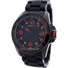 Marc By Marc Jacobs Men Mbm2571 Black Band Analog Date Watch