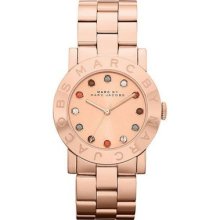 Marc Jacobs Rose Gold Women's Crystal Watch Mbm3148