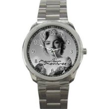 Marilyn Monroe Vol 1 Unisex Silver-Tone Sports Metal Watch 18