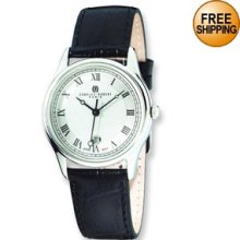 Men Charles Hubert Leather Wrist Watch (Each)