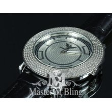 Mens Authentic Real Diamond King Watch Stainless Steel Back Exclusive Deals Sale