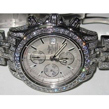 Mens Breitling Chronomat Evolution Diamonds Everywhere Display Model