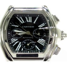 Mens Cartier Roadster XL Chronograph Black Dial Watch