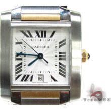 Mens Cartier Watch Tank Francaise Two Tone W51012q4