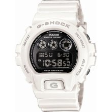 Mens Casio G-Shock Metallic White Watch DW6900NB-1- White