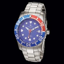 Mens Charles Hubert Blue Dial Watch