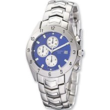 Mens Charles Stainless Blue Dial Chronograph Watch Xwa498