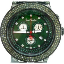 Mens Diamond Joe Rodeo Pilot JRPL35 Round Cut Green Color 3.15ct