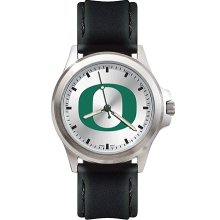 Mens Fantom University Of Oregon Ducks Watch With Leather Strap