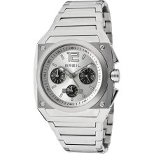 Men's Gear Chronograph Silver Dial Stainless Steel ...