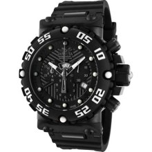 Men's Invicta 0656 Subaqua Collection Nitro Chronograph Black Polyurethane Watch