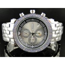 Mens Jojino/joe Rodeo Aqua Master Metal Band Diamond Watch Mj-1055