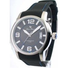 Mens Lucien Piccard Rubber Date Watch 28163BU