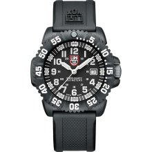 Men's Luminox Navy SEAL Colormark 3050 Series Black/White Watch