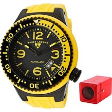 Men's Neptune Automatic Black Dial Yellow Silicone ...