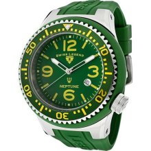 Men's Neptune Sea Green Dial Sea Green Silicone ...