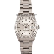 Men's Rolex Datejust Classic Stainless Steel Watch