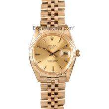 Men's Rolex Oyster Perpetual Date Yellow Gold 1503